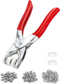 QWORK Snap Fastener Tool, with 100 Pieces for 25 Complete Male and Female Snaps,1 Set
