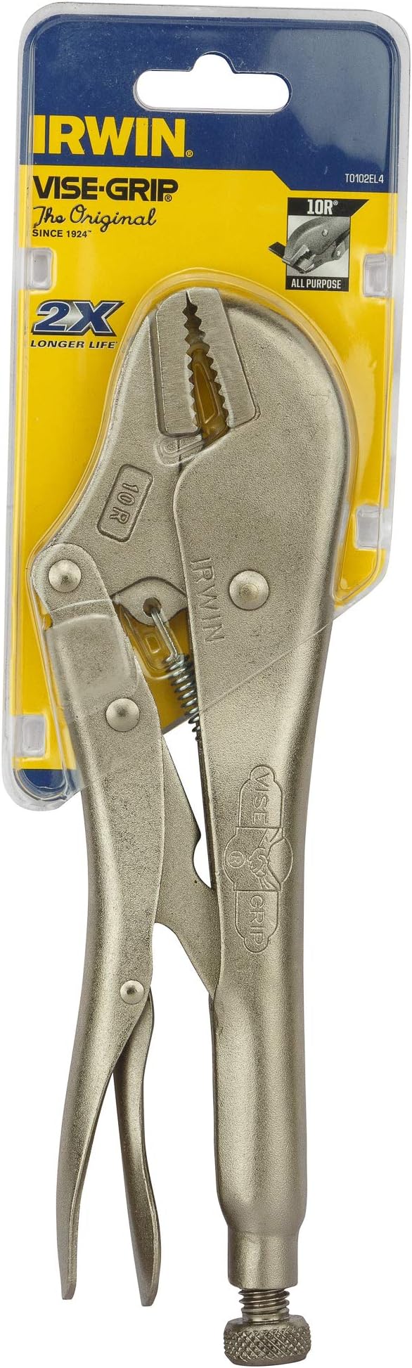IRWIN VISE-GRIP Original Locking Pliers, Straight Jaw, 10-inch (102L3) (Pack of 2)