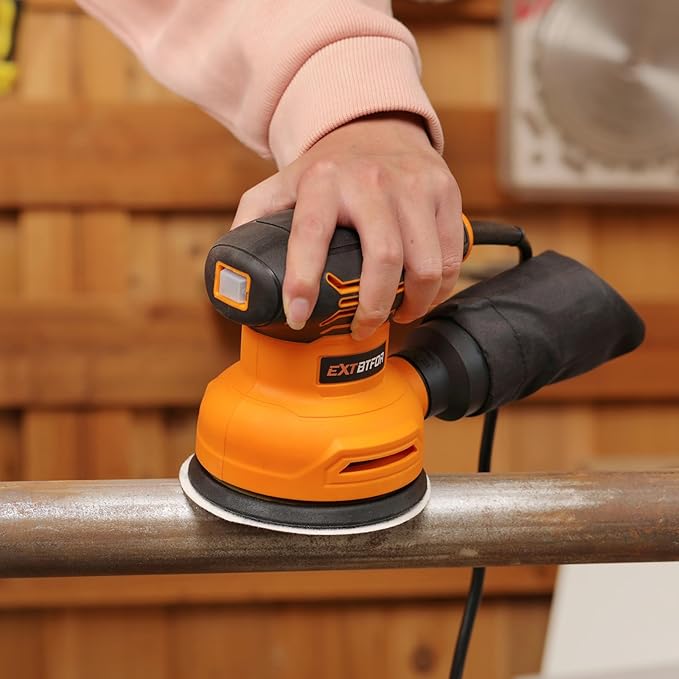 5" Orbital Sander,300W Electric Sander 5000-12000OPM Variable Speeds with 20Pcs Sandpapers,Power Orbital Sanders for Woodworking and Sanding with Vacuum Dust Collector