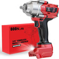 Cerycose Cordless Impact Wrench 3/8" Compatible with Milwaukee 18V Battery, 600Ft-lbs (800N·m), Brushless Electric Impact Driver, 2400 RPM, LED Light – Compact, Light-Duty(No Battery)