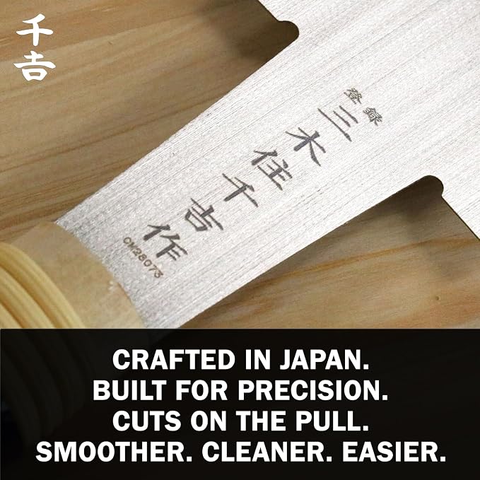 Senkichi Japanese Ryoba Pull Saw 10.5" / 270mm - Double Edge Hand Saw for Rip-Cut, Crosscut, Joinery, Hardwood, and Fine Woodworking