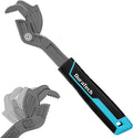 DURATECH 10-Inch Self-Adjusting Wrench, Self-Locking Pipe Wrench | Adjustable Size 9/16"-1-3/8"(15-34mm), Cr-V Steel, Non-Slip TPR Handle, For Home Repair, Mechanic and DIY Projects