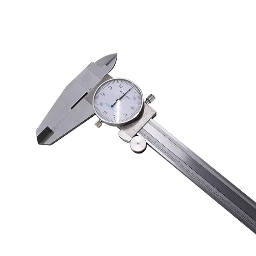 HFS (R) 0-12" Carbon Steel 4 Way Dial Caliper .001" Shock Proof New
