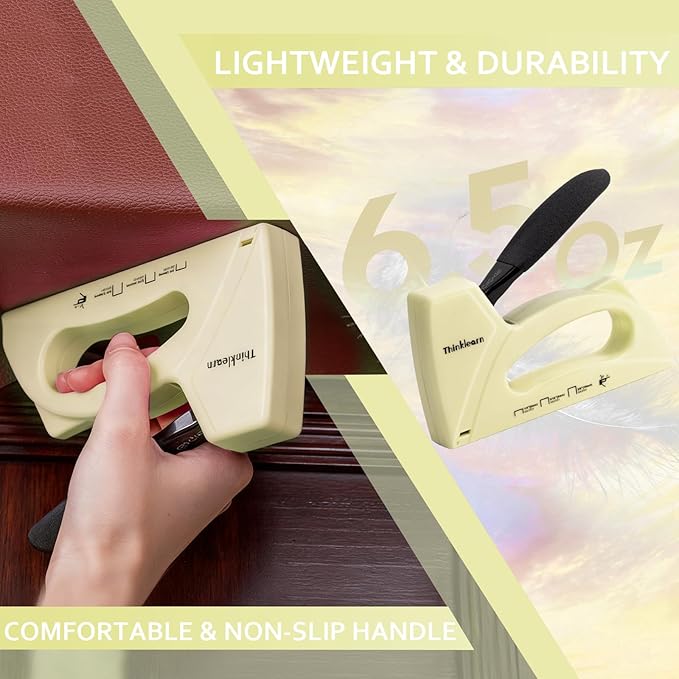 Light Duty Staple Gun for Wood, Upholstery Staple Gun for Classroom with 1600pcs JT21 Staples 1/4, 5/16, 3/8 inch and Staple Remover, Fabric Stapler Gun for Crafts, Bulletin Board Stapler for Teachers