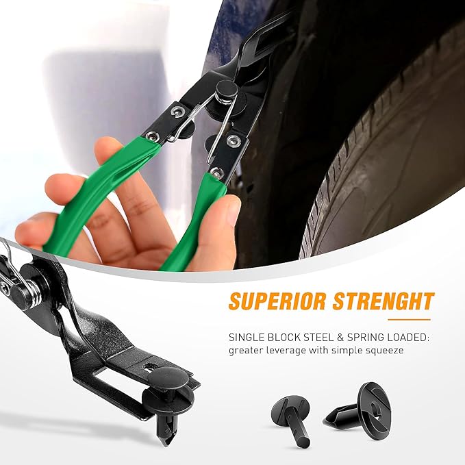GOOACC Auto Trim Removal Tool Set 3Pcs No Scratch Pry Tool Kit with Storage Bag for Car Body Clips Door Panel Car Clips Dashboard Repair Green