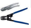 EFIELD Pex Crimp Clamp Cinch Tool for 3/8" with Go/No-Go Gauge - 1"Stainless Steel Clamps meet ASTM F2098 Standard with Metal Pex Pipe Cutter,(TOOL002)