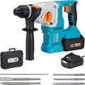 Berserker 1-1/8" SDS-Plus Cordless Rotary Hammer Drill for Concrete 111Pro | 20V 4.0Ah Lithium-Ion Battery Powered with 3A Charger, 4 Functions Brushless Motor Variable Speed Safety Clutch Rotomartillo