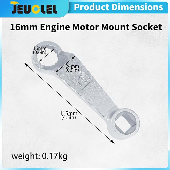 16mm Universal Engine Motor Mount Socket Rear Camber Adjusting Wrench