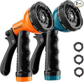 Garden Hose Nozzle Sprayer: 2 Pack 10 Watering Patterns Spray Nozzles Heavy Duty Hose Head Hose Attachment