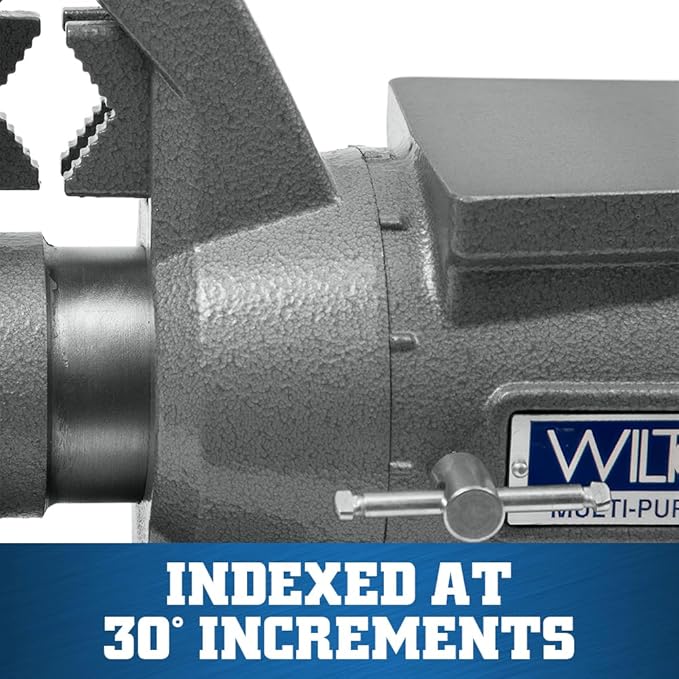 Wilton Multi-Purpose Bench Vise, 6-1/2" Jaw Width, 6-1/4" Jaw Opening, 3-1/4" Throat (Model 650P)