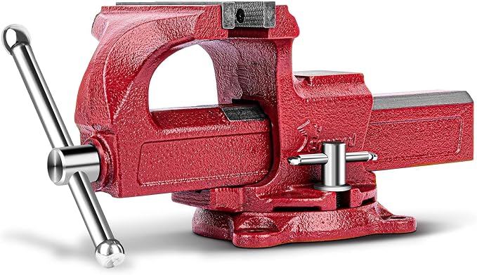 Forward 1306 6 Inch Bench Vise Workbench Vise with Anvil and Swivel Base