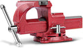 Forward 1305 5 Inch Bench Vise Workbench Vise with Anvil and Swivel Base