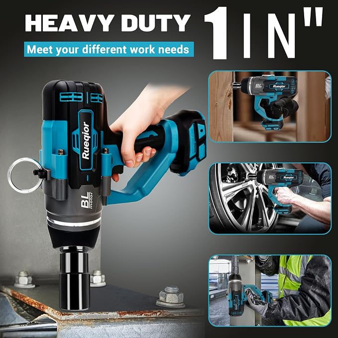 Cordless Impact Wrench 1" Compatible with Makita 18V Battery, Impact Wrench 2250FT-LBS(3000N.m) High Torque Brushless Electric Impact Power Impact Driver for Car, Truck(No Battery)