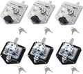 6 Pcs Stainless Steel T-Handle Lock for Trailer Rv Door Latch Truck Toolbox | with Gasket, with Keys, 304 Stainless Steel, Highly Polished