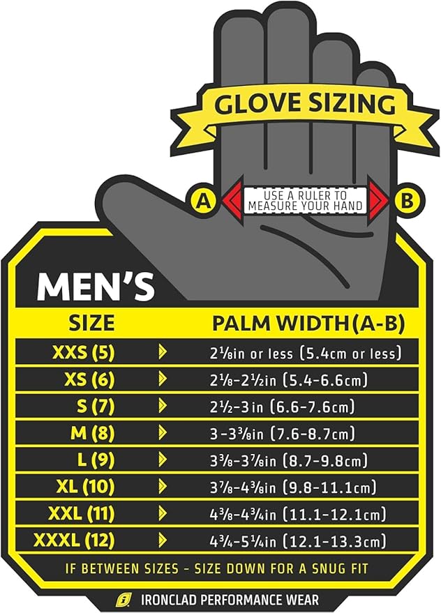Ironclad Ranchworx Work Gloves RWG2, Premier Leather Work Glove, Performance Fit, Durable, Machine Washable, RWG2-02-S, Brown/Black, Small (Pack of 1)