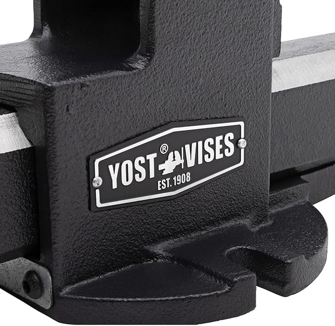 Yost Vise RHV-6 6-Inch Truck Trailer Receiver Vise | Heavy Duty Portable Work Vise | 5.9" Jaw Width, 5.81" Max Jaw Opening, 4.96" Throat | Fits Standard 2" Hitch with Hitch Pin Included