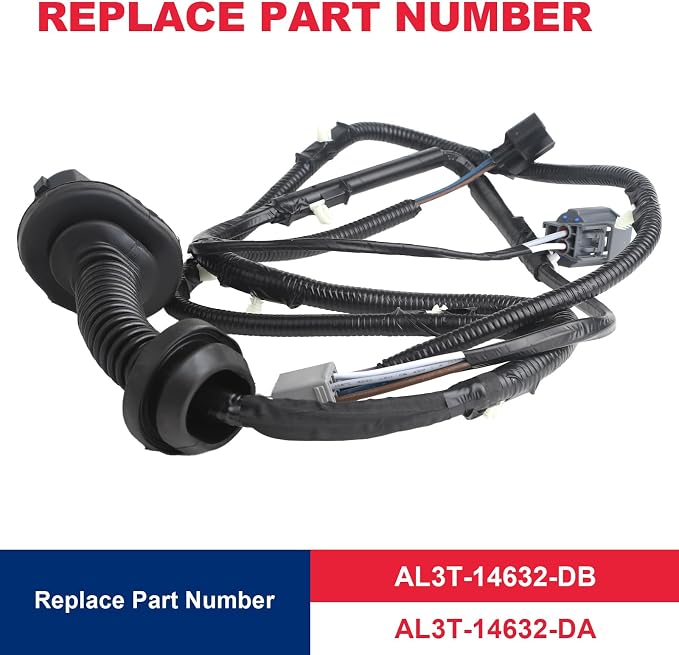 Rear Left Door Jumper Wire Harness,Driver Side 9L3Z-14631-CAA | Fits for 2009-2014 Ford F150 Crew Cab LH Door Jumper Wire Assembly