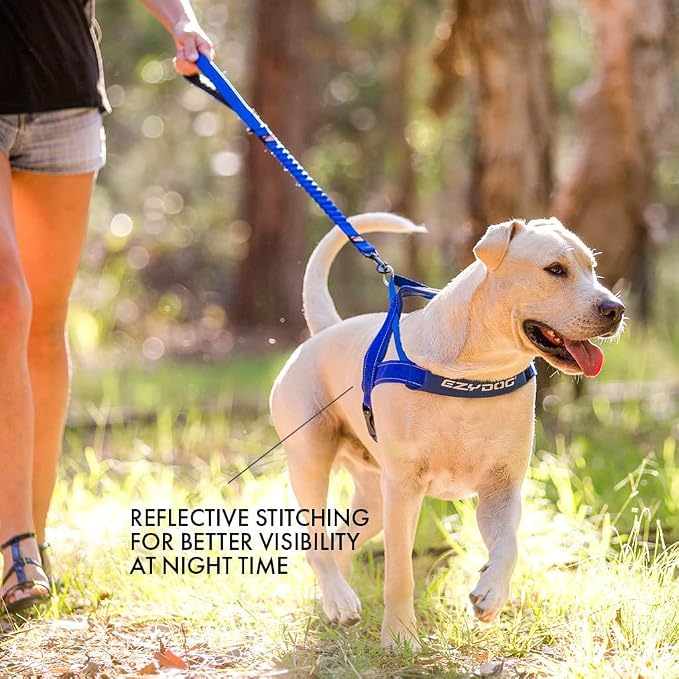 EzyDog Quick Fit Dog Harness, Soft Neoprene Padding - X-Large, Green Camo | Fast One-Click Buckle, Adjustable Fit, Strong Reinforced Materials, Reflective Stitching, No Pull Dog Harness, Easy Walking
