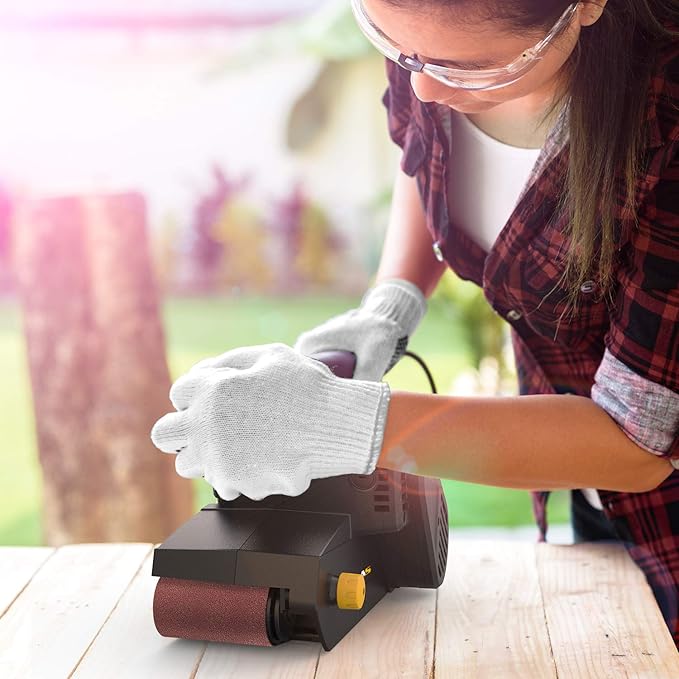 Jellas 3 × 21-Inch Belt Sander with Dust Bag, 7Amp Sander Machine with Variable-speed Control, 2 in 1 Vacuum Adapters, 10Feet (3 meters) Length Power Cord