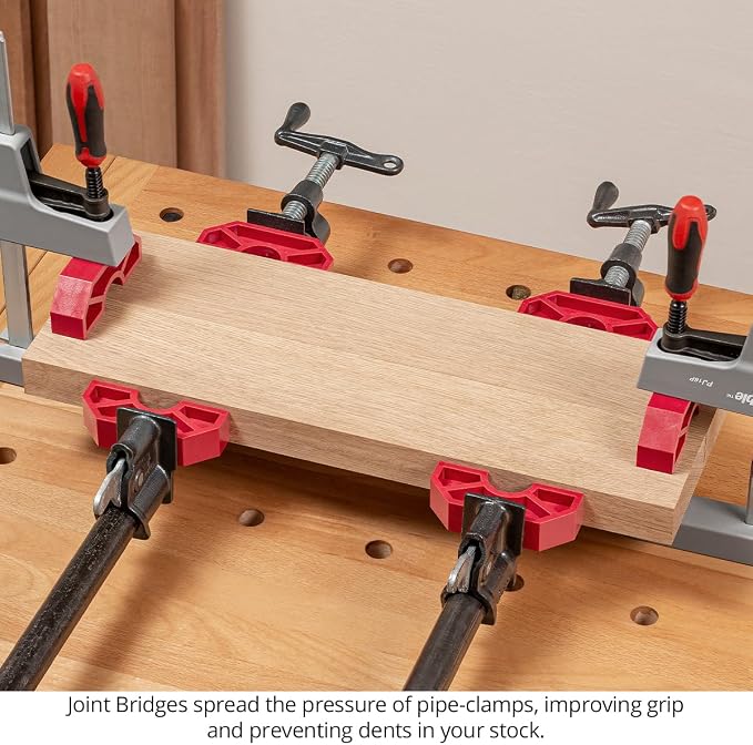 Woodpeckers Joint Bridge Clamp Pad Set, 24 Pack, USA Made, Keeps Boards Level and Equalizes Clamping Pressure - JB-22-X2