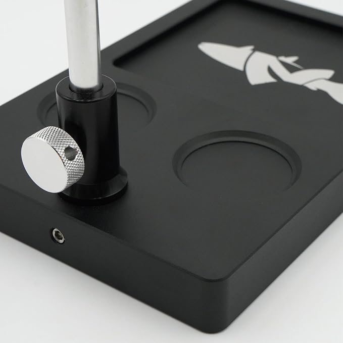 V2 Rotary Fly Tying Vise w/Travel Base, Silver