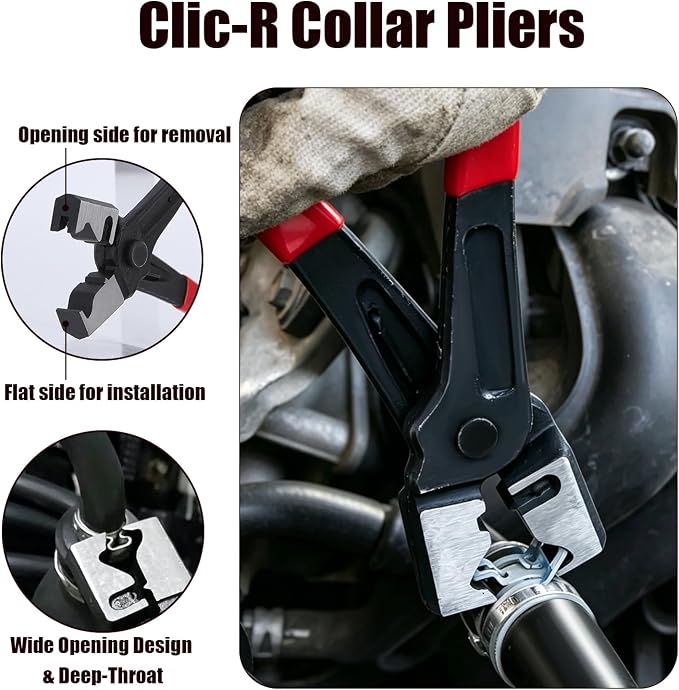 Denchy 8 PCS Automotive Electrical Disconnect Pliers Hose Clamp Pliers Set