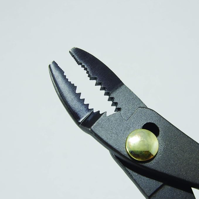 FUJIYA Tools, 210-190-BG, Slip Joint Combination Pliers (Bent type), Black & Gold color-, 8 Inch