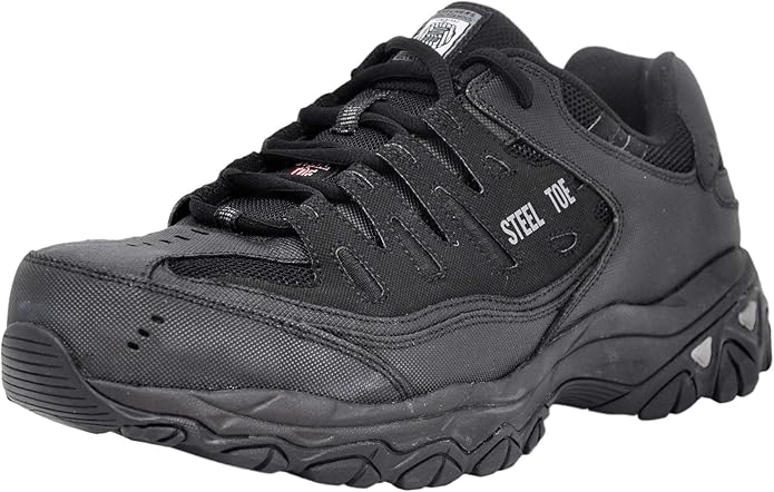 Skechers Men's Cankton Steel Toe Construction Shoe - Electrical Hazard Rated, Memory Foam