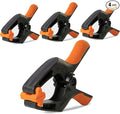Spring Clamps 6 Inch Pack of 4 Heavy Duty Plastic Clamps for Woodworking Backdrop & Pool Cover Clips with 3 Inch Jaw Opening for Photography, DIY Crafts Projects, Cover Holding and Wood Gluing