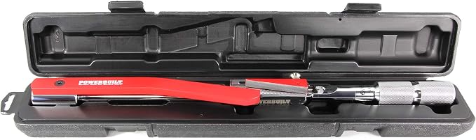 Powerbuilt 1/2 Inch Drive Torque Wrench Deflecting Beam, Accurate Torque Range 20 to 220 Foot Pounds, Precise Measurement with Sound, 649972