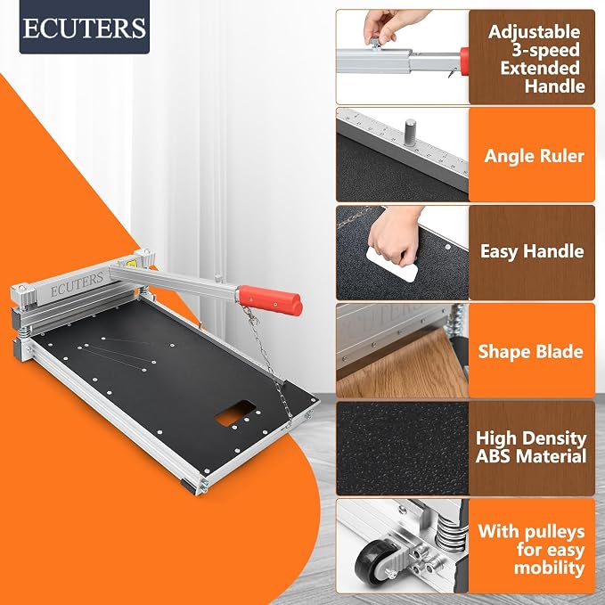 Replacement Blade for ECUTERS 13“ Laminate Floor Cutter B0D9SP3NXS for Laminate Floor Vinyl Plank Engineer Wood LVP LVT VCT SPC WPC (Full table Blade)