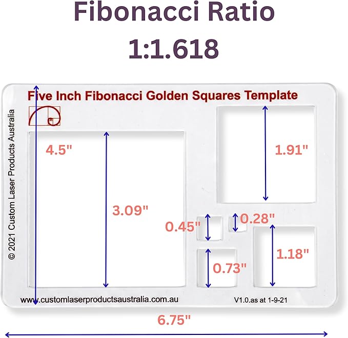 Fibonacci Drawing Template Set