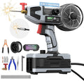 2 in 1 MIG and Stick Welder: 250A Handheld Portable Welding Machine, 110V Gasless Flux Core Wire Feed Welder & MMA ARC Welder Gun, 3.97lb w/LCD Display, for .032"/.040" Wire and 3/32"-1/8" Rod