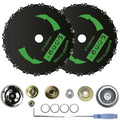 9" x 20T Chainsaw Tooth Brush Cutter Blade fits for STIHL FS56RCE FS91R FS70R FS94R FS111R FS131 FS91 FS131R FS56CE FS111RX Trimmer Weed Eater, with 2 Sets The Adapter Kit