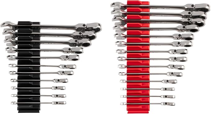 TEKTON Flex Head Ratcheting Combination Wrench Set, 25-Piece | WRC95304