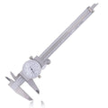 Clockwise Tools DDLR-0605 Pro Dial Caliper 0-6 Inch Double Shock Proof Stainless Steel Body SAE Measuring Tool