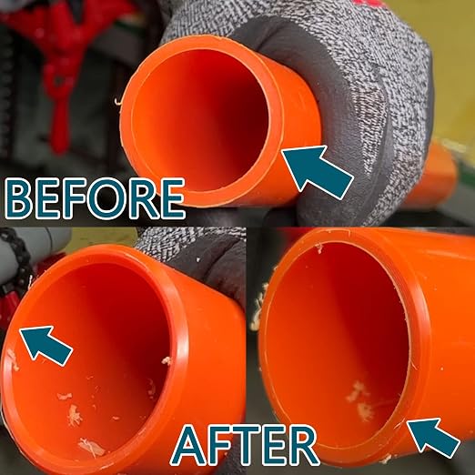 ORXPLUS TOOLS 2 in 1 Inner-Outer Deburring Tool for PVC, CPVC, PP, PE, PEX, ABS, Copper, Aluminum and Plumbing Tool with OD 1-1/8" to 3-1/4" ID 1-1/16"to 3-3/8"