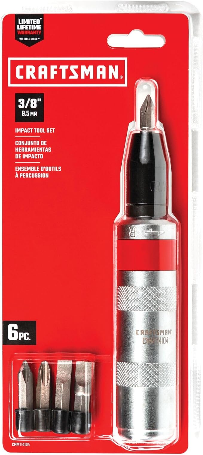 CRAFTSMAN Hand Impact Driver,3/8-Inch Set (CMMT14104),(Pack of 8)