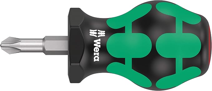Wera 05008870001 Stubby Set 1 Screwdriver Set, 5 Pieces,Green
