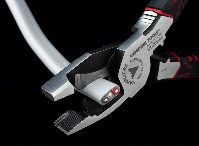 VAMPLIERS 8" Linemans Shearing Pliers Made in Japan Screw Extractor Jaws