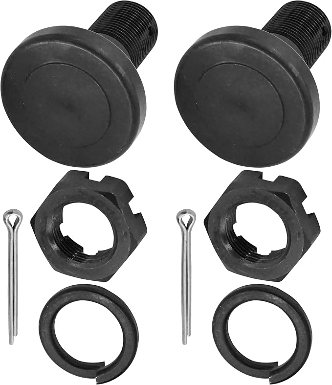 Caltric Blade Bolts with Castle Nut Kit Compatible with King Kutter Rotary Cutter L40 L48 L60 L72 P48 P60 P72 501001