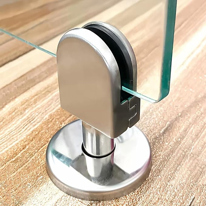 Fixed & Adjustable Glass Support Bar, Ceiling to Glass Screen Brace Arm