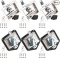 T-Handle Truck Tool Box Latch Replacement kit, 6PCS 304 Stainless Steel Folding Lock with Keys, Truck Box Trailer Door RV Camper Storage Box, 6 Pack