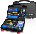 Professional Network Tool Kit, ZOERAX 14 in 1 - RJ45 Crimp Tool, Cat6 Pass Through Connectors and Boots, Cable Tester, Wire Stripper, Ethernet Punch Down Tool