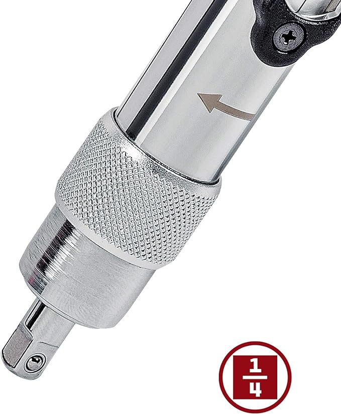 Powerbuilt 1/4 inch Drive Ratcheting T-Handle Torque Wrench, 20-100 in. lb. Range, Easy to Set and Lock in Place, for TPMS Systems and Bike Repair Assembly, Great for Carbon Fiber Handlebars - 649971