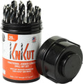KnKut 29 Piece Drill Buddy Jobber Length Drill Bit Set with 3/8" Reduced Shank