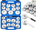 23PCS Oil Filter Removal Tool, Oil Filter Removal Cap Wrench Socket Tool Set 1/2" Automotive Removal Garage Tool