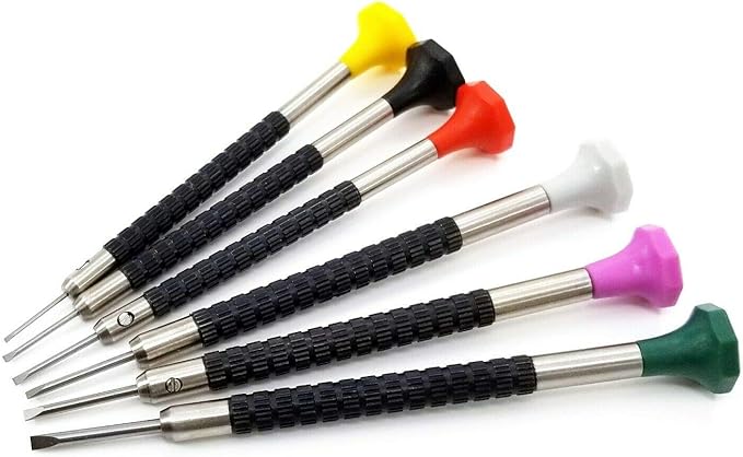 TIMELAB Watch Jewelry Repair Tool Flat Head Screwdriver Set 6PC - Made in Korea