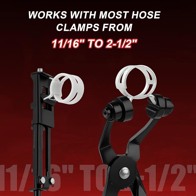 18PCS Hose Clamp Pliers, Hose Clamp Removal Tool Kit with Long Reach & Flexible Wire Tools for Fuel, Oil, Coolant, Radiator Hoses and Electrical Disconnect