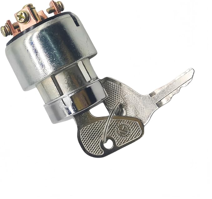 6602155140 Ignition Switch Replacement for Kubota GardenTractor | 4 Position 6 Terminal 2 Keys , High Quality Replacement for Kubota Garden Tractor G3200 G4200 G4200H G5200H G6200H
